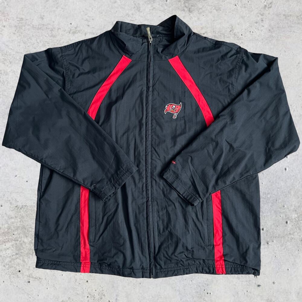 Vintage Pewter Reebok Tampa Bay Buccaneers Zip Up Jacket XL